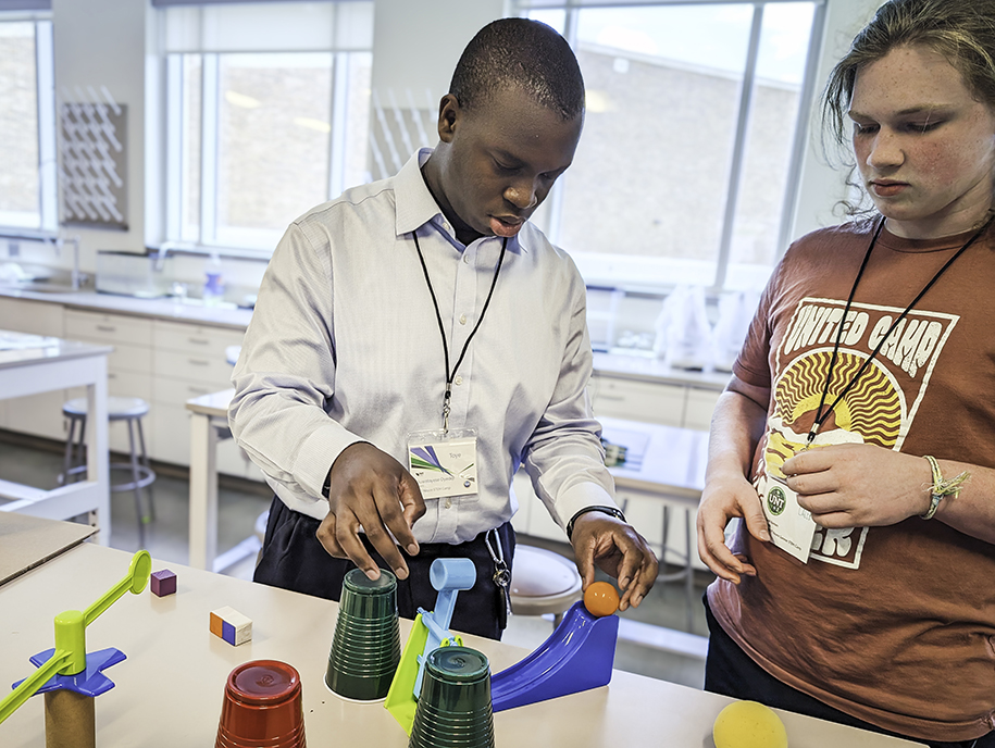 Photo of participants in a UNT STEM camp