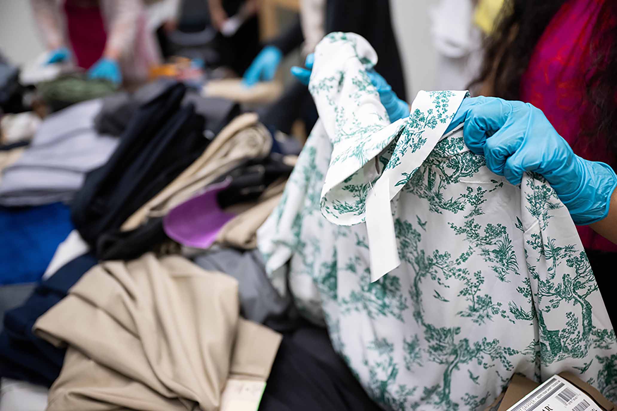 Photo of clothes sorting